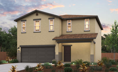 A house with a garage.