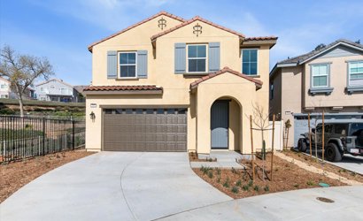 A house with a garage.
