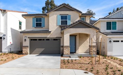 A house with a garage.