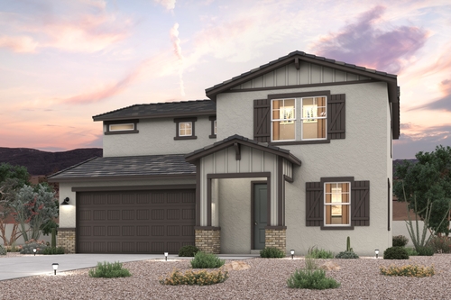 A house with a garage.