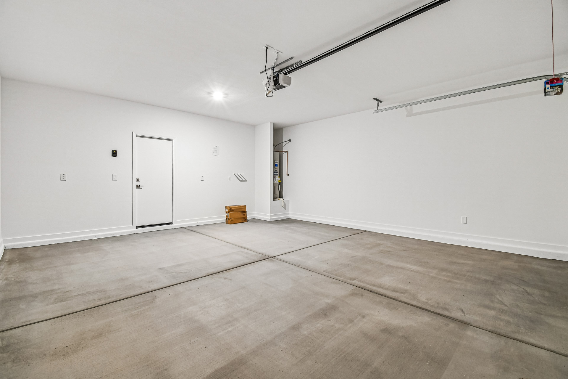 A room with white walls.