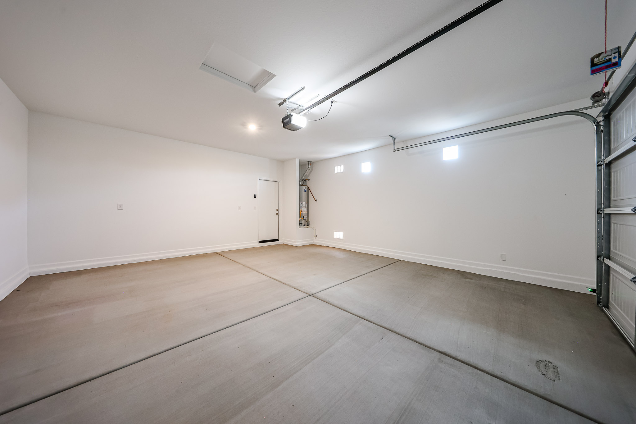 A room with white walls.