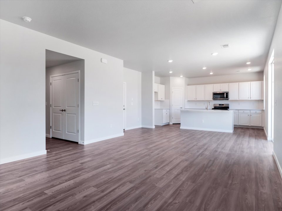 A large empty kitchen.