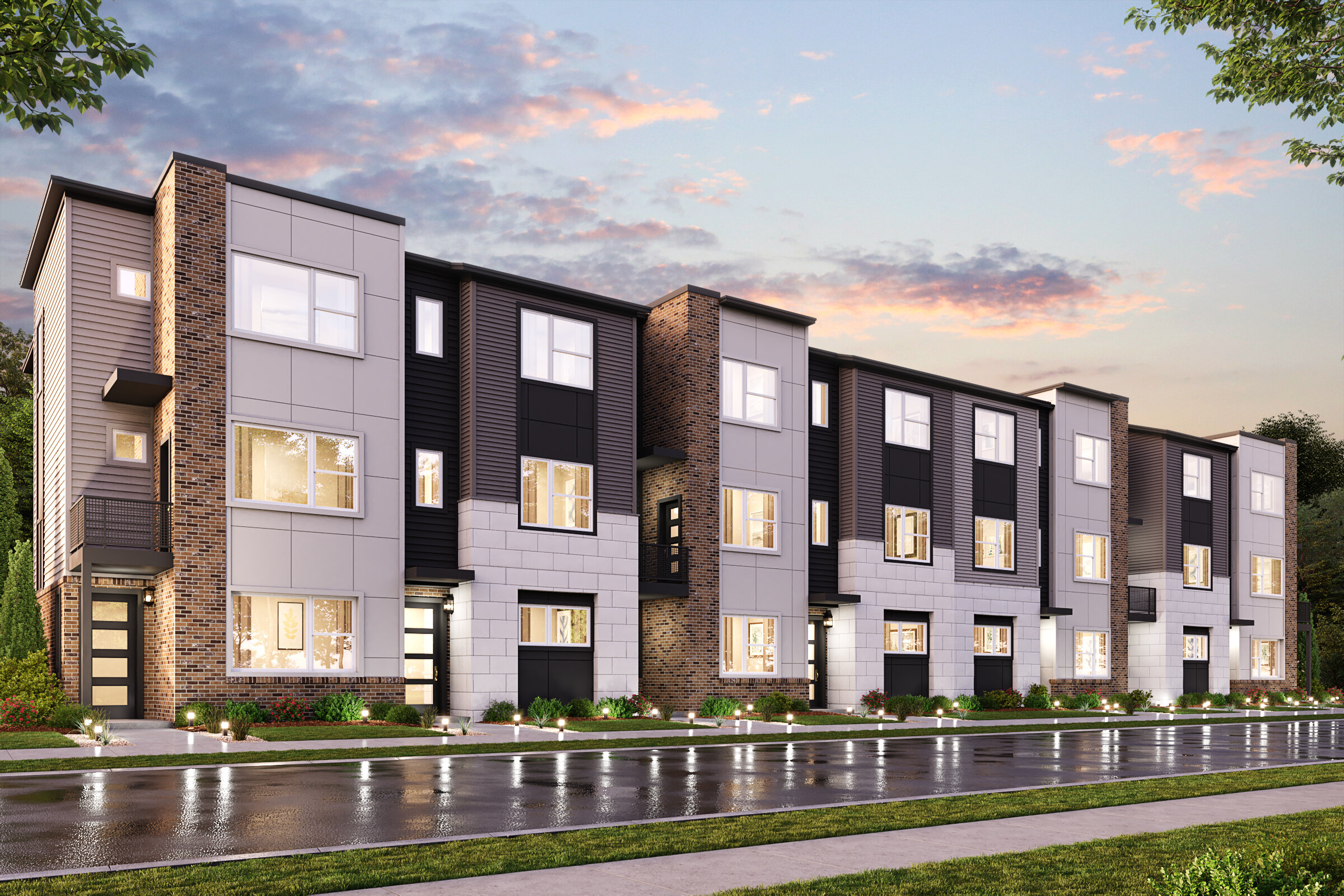 A building with many windows.