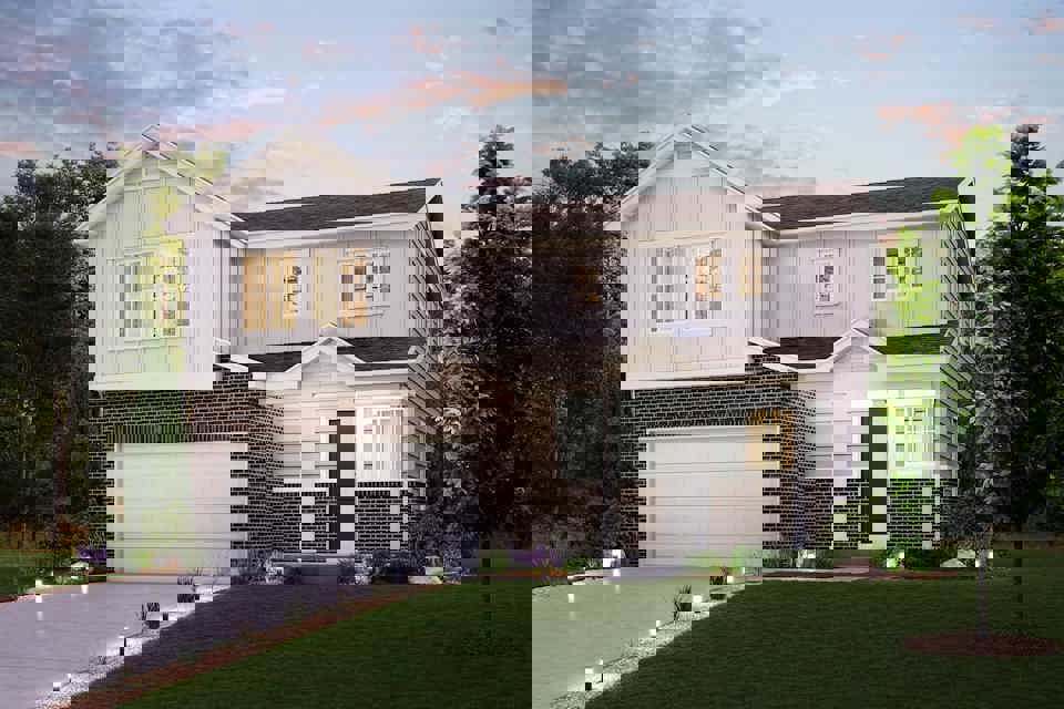 A house with a garage.