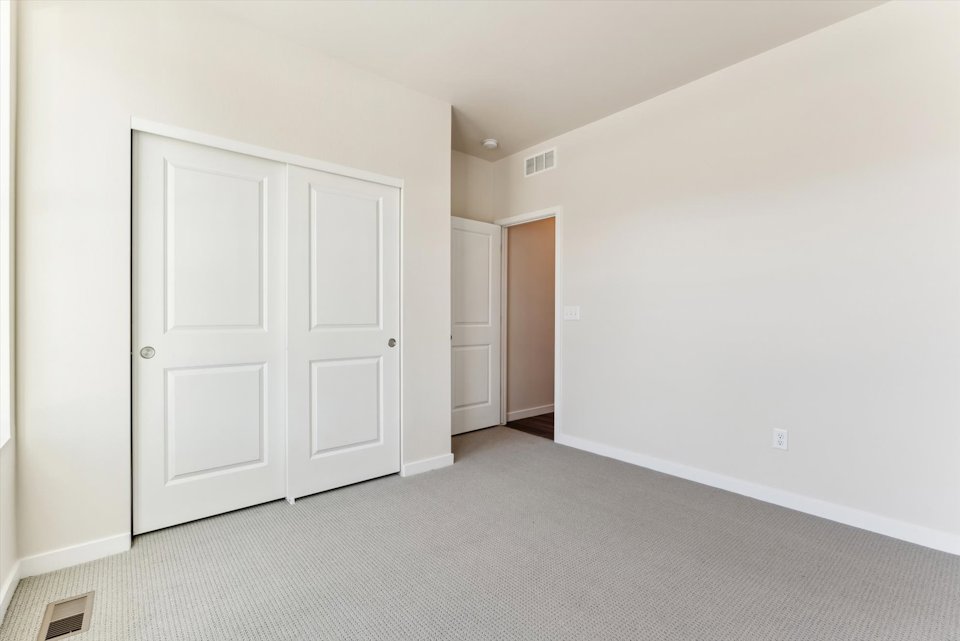 A room with white doors.