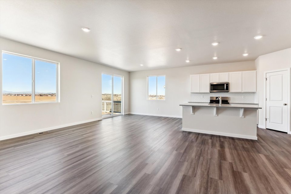 A large empty kitchen.
