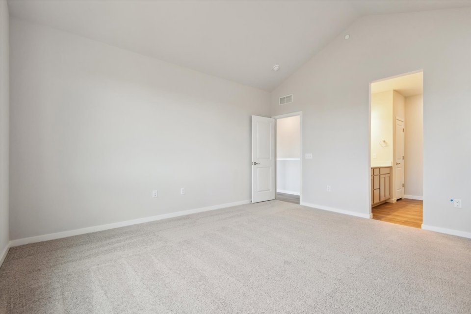 A room with white walls.