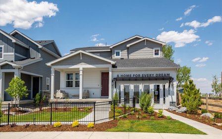A house with a fence around it.