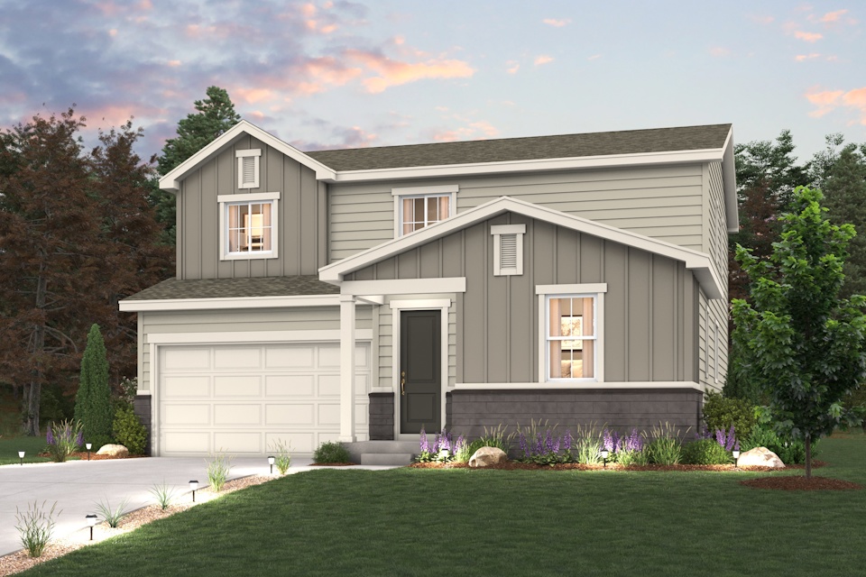 A house with a driveway.