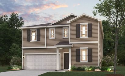 A house with a garage.