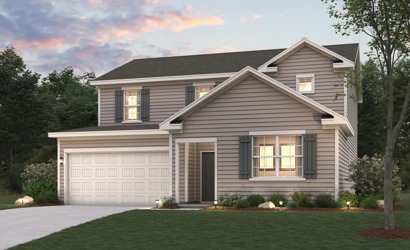 A house with a garage.