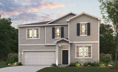 A house with a garage.