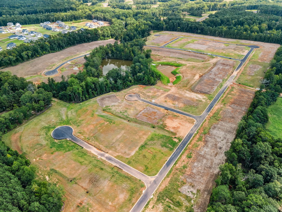 A road with a large pipe.