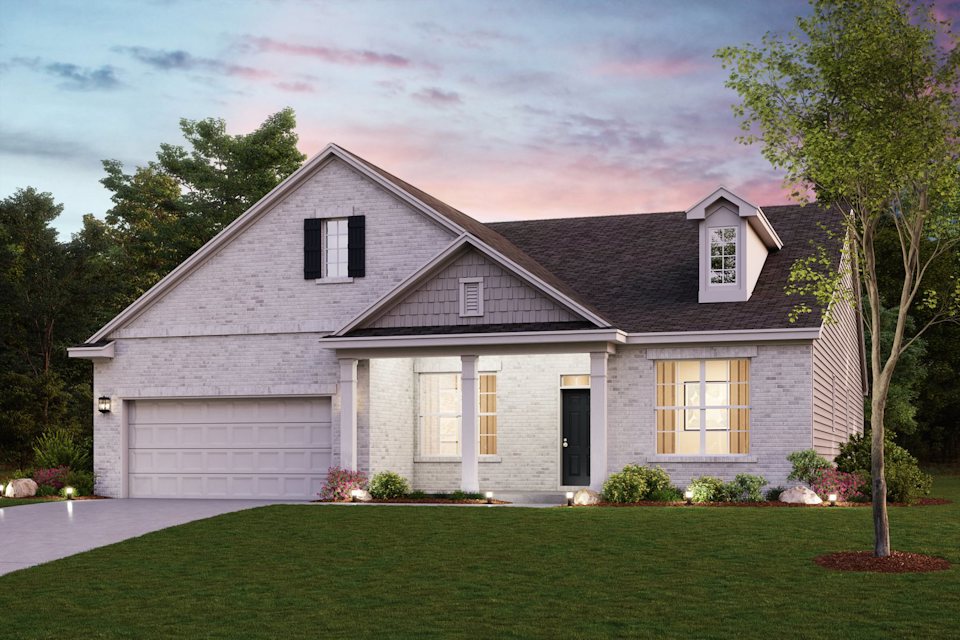 A house with a large front yard with American Gothic House in the background.