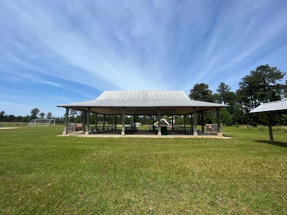 A covered area with a covered area.