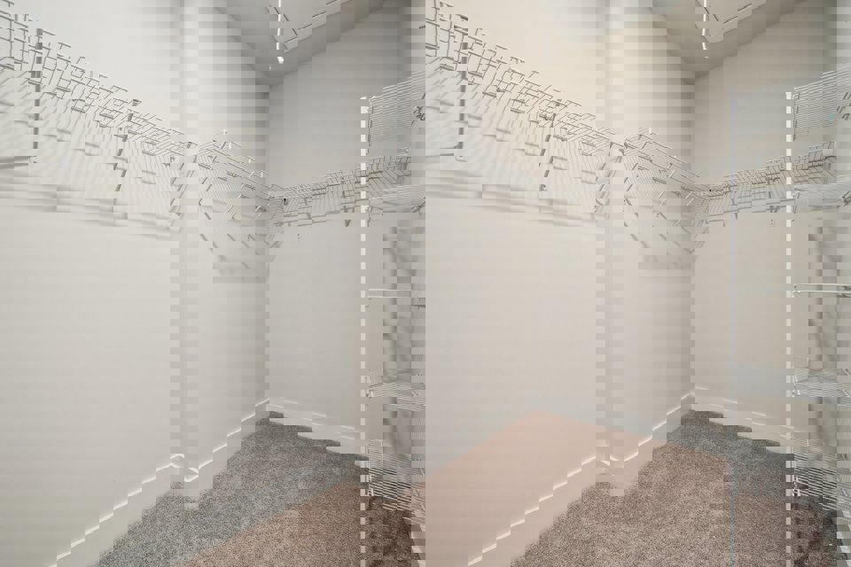 A room with a staircase.