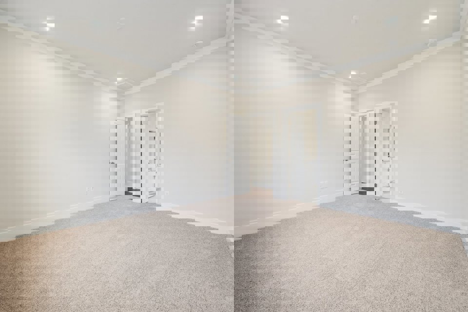 A room with white walls.