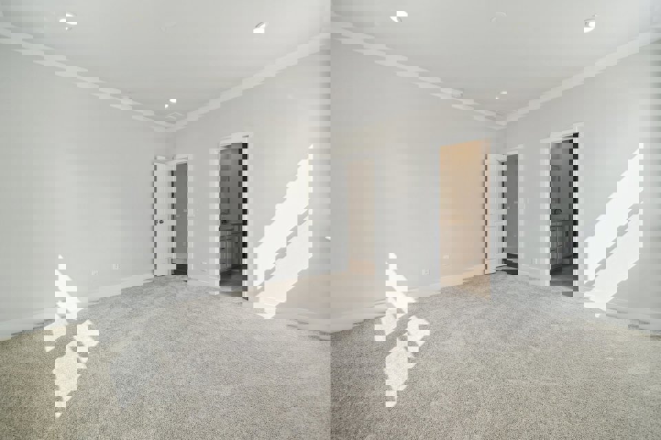 A room with white walls.