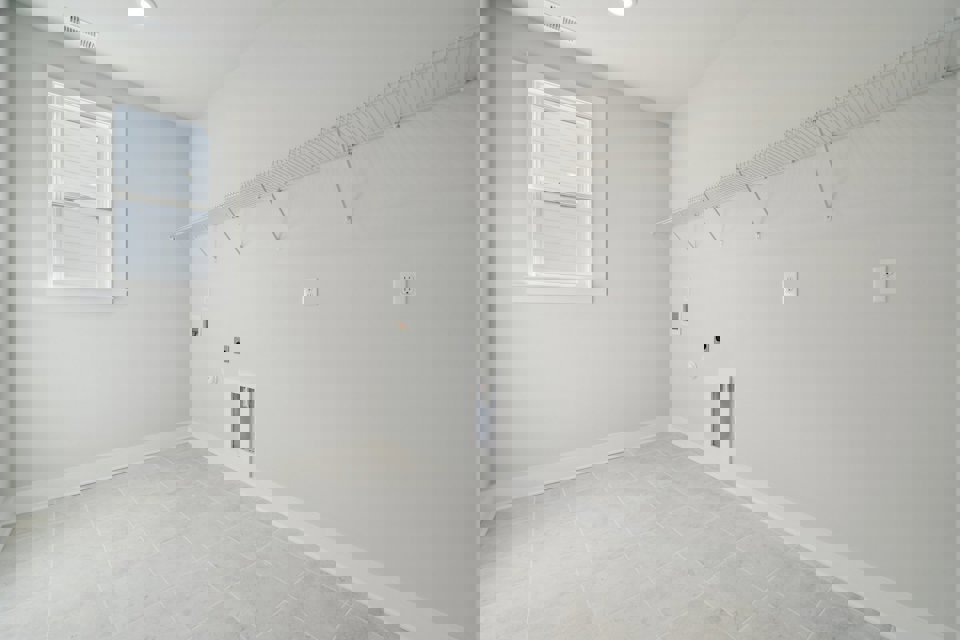 A room with white walls.