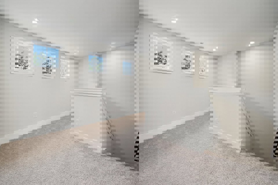 A room with white walls.