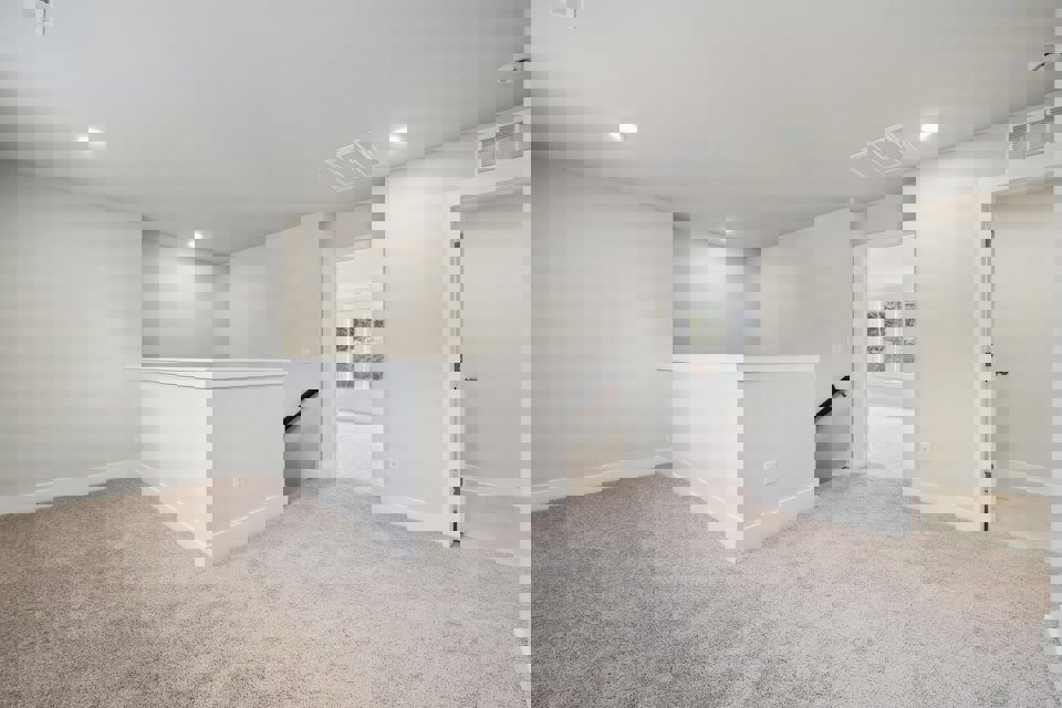 A room with white walls.