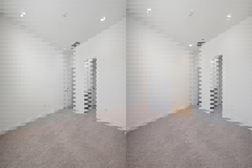 A room with white walls.