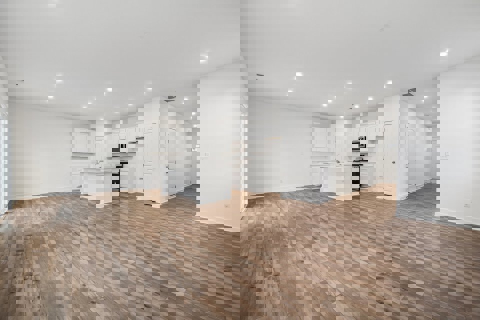 A large empty kitchen.