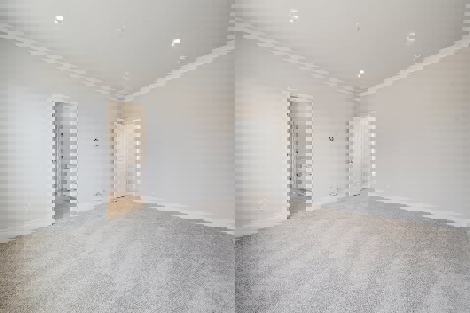 A room with white walls.