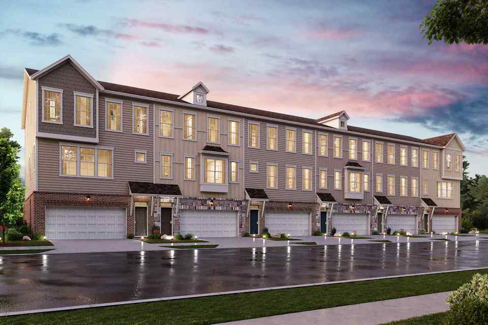 A large building with many windows.