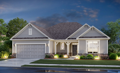 A house with a garage.