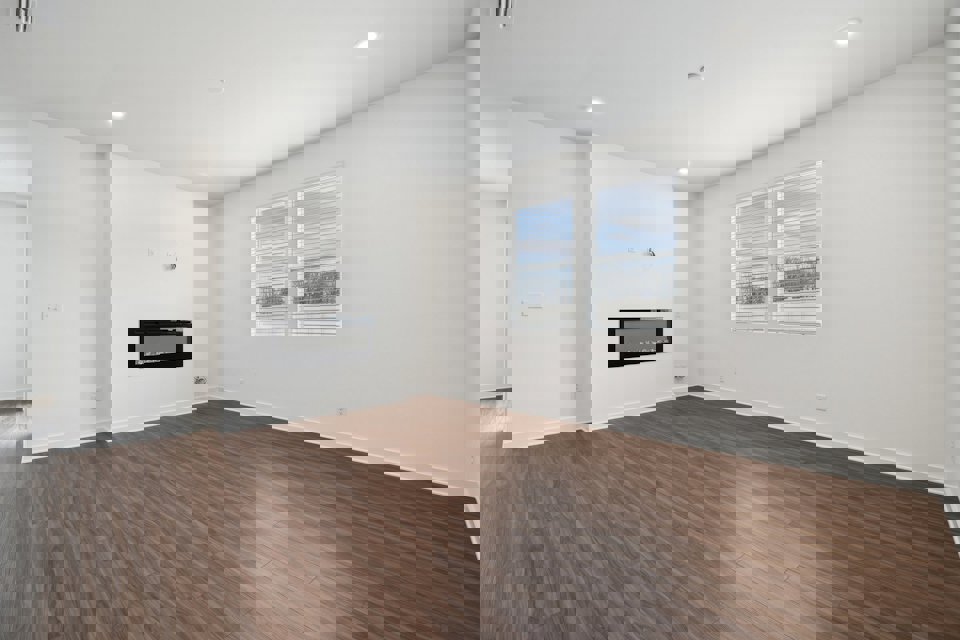 A room with white walls.