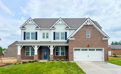 A house with a garage.