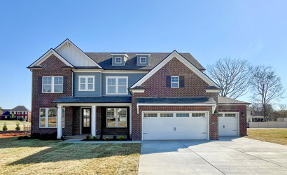 A house with a garage.