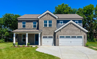 A house with a garage.