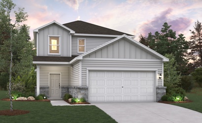 A house with a garage.