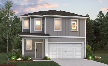 A house with a garage.