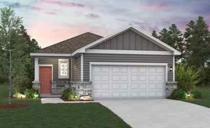 A house with a driveway.