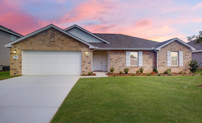 A house with a garage.