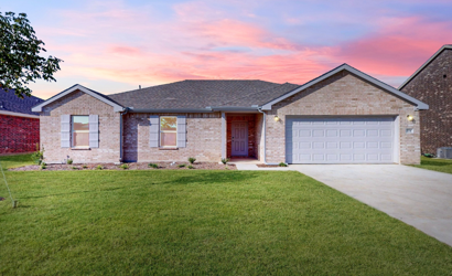 A house with a garage.