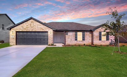 A house with a driveway.