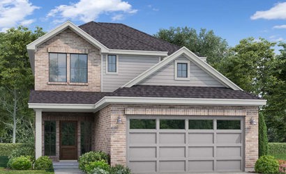 A house with a garage.