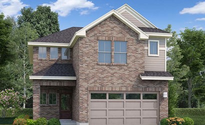 A large brick house.