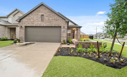 A house with a driveway.