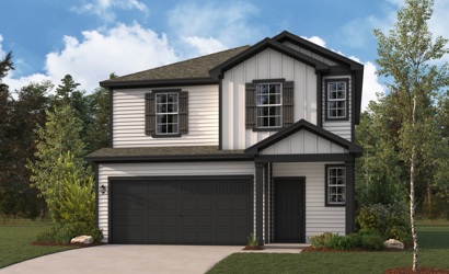 A house with a garage.