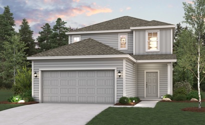A house with a garage.