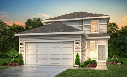 A house with a garage.