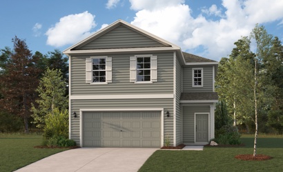 A house with a garage.