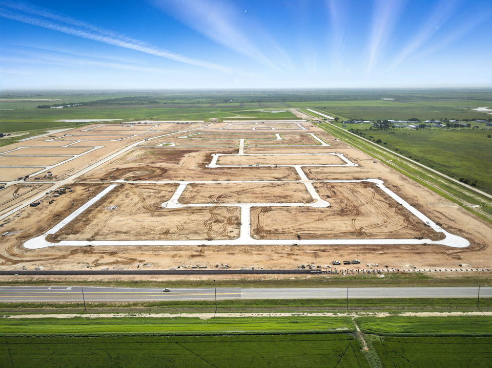 A large empty field.