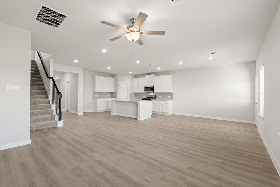 A large empty kitchen.